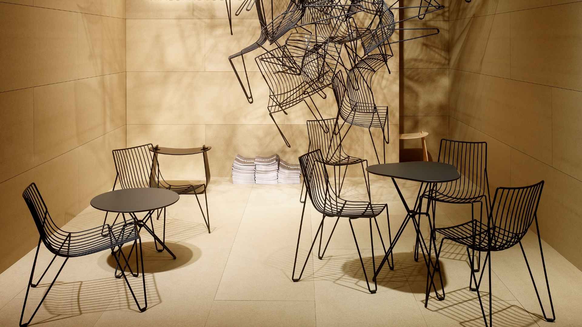 Massproductions exhibited at the Stockholm Furniture Fair many years ago
